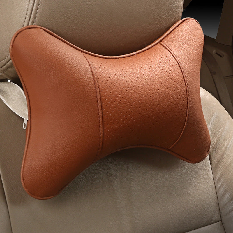 Reposacabezas para coche Danni de cuero perforado y transpirable, ideal para verano