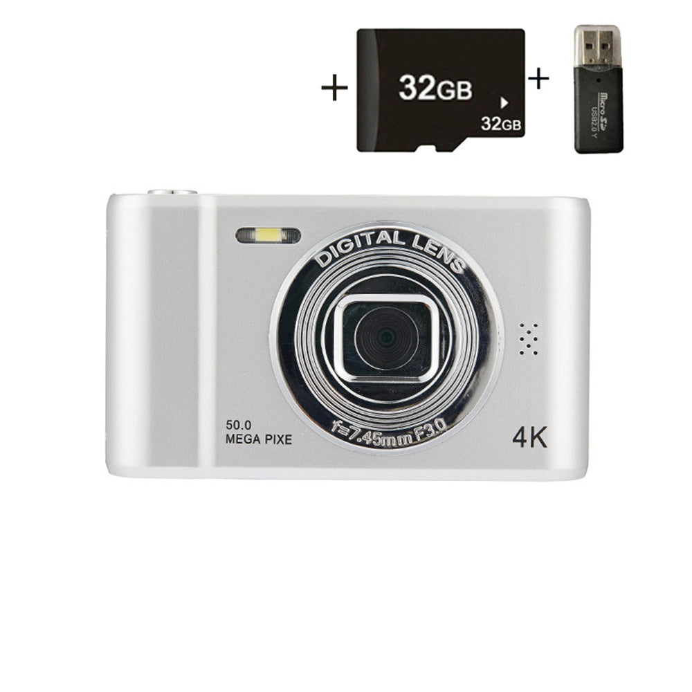 Cámara Digital Retro HD D04 – Cámara CCD Portátil y Compacta para Uso Escolar