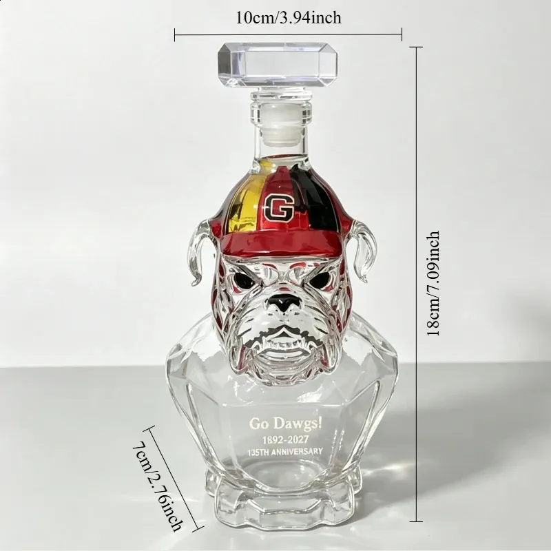 Botella de Licor de Cristal con Escultura Creativa – Decantador Multifuncional para Whisky y Bourbon, para Bar en Casa, Fiestas, Exhibición y Colección