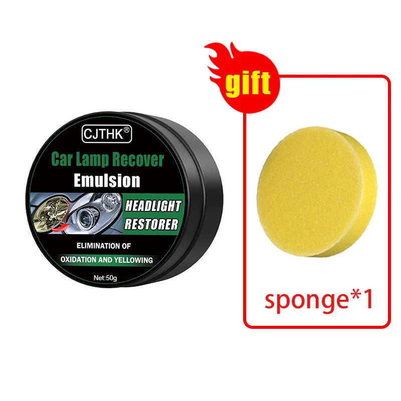 Car Headlight Restoration Polishing Kit, Headlamp Scratch Remover, Repair and Cleaning Paste, Oxidation Remover, Headlight Polish Liquid