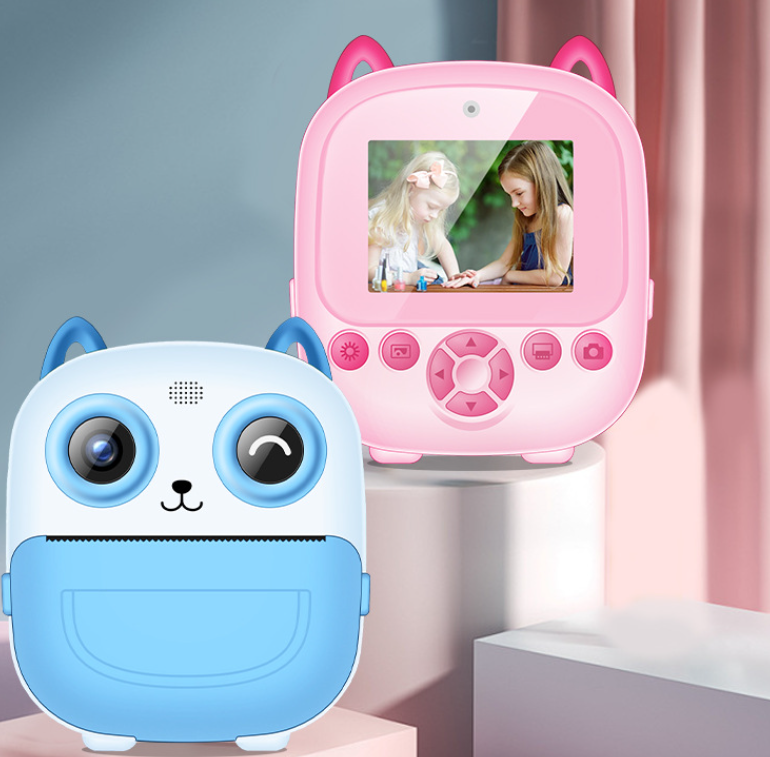 Cámara digital infantil tipo Polaroid con impresión de alta definición, fotografía, grabación de vídeo, disparo instantáneo e impresión instantánea, regalo para niños