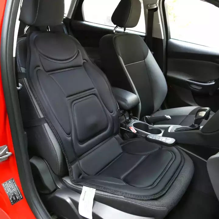 Colchón de masaje eléctrico multifunción para todo el cuerpo, con vibración Shiatsu, calefacción y asiento acolchado para el hogar y el coche