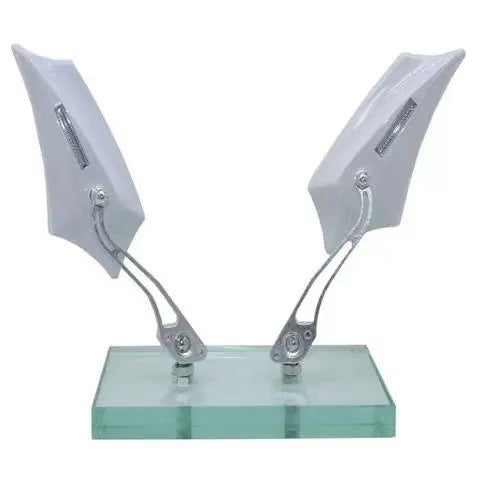 Espejo retrovisor universal de aleación de aluminio para motocicleta y vehículo eléctrico, rosca derecha de 8 mm, venta al por mayor
