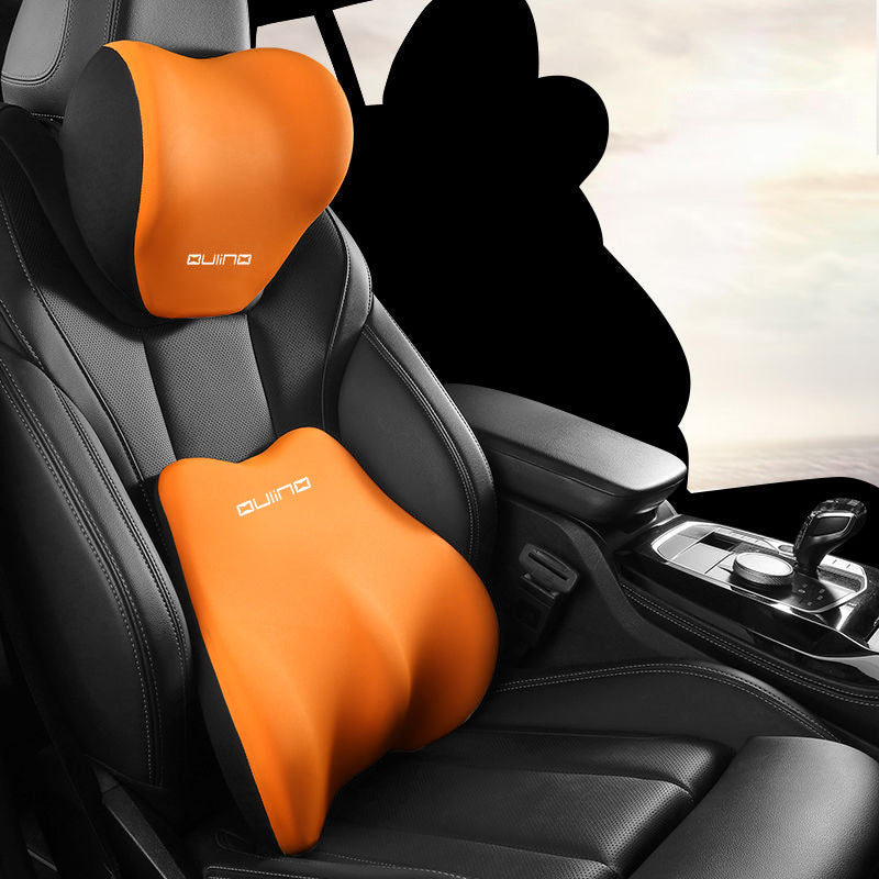 Set de almohada cervical para reposacabezas y soporte lumbar para coche