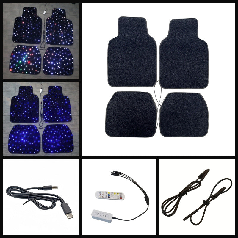 Alfombrilla para coche con fibra óptica Starlight