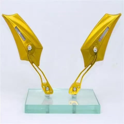 Espejo retrovisor universal de aleación de aluminio para motocicleta y vehículo eléctrico, rosca derecha de 8 mm, venta al por mayor