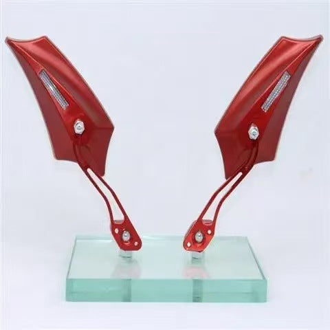 Espejo retrovisor universal de aleación de aluminio para motocicleta y vehículo eléctrico, rosca derecha de 8 mm, venta al por mayor