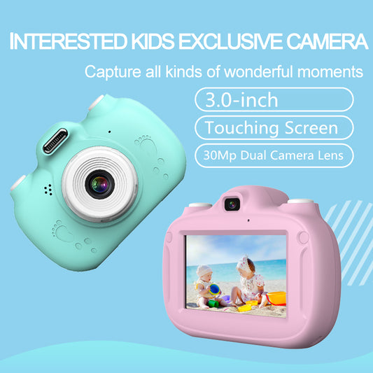 Nueva cámara digital infantil con pantalla táctil y WIFI, mini réflex de 2800W con lente dual, regalo para niños.