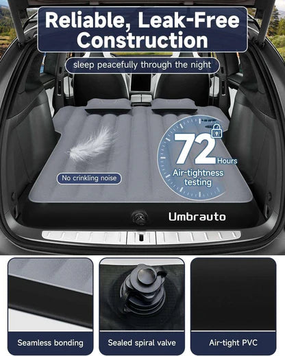 Colchón inflable reforzado Umbrauto para camping en coche y SUV Tesla Model Y, color gris