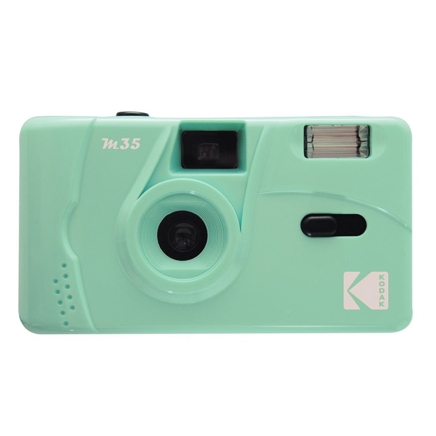 Cámara de Película Reutilizable KODAK M35 / M38 de 35 mm con Diseño Vintage Retro – Disponible en Azul Cielo, Amarillo, Verde Menta, Rosa, Rojo y Azul Cobalto