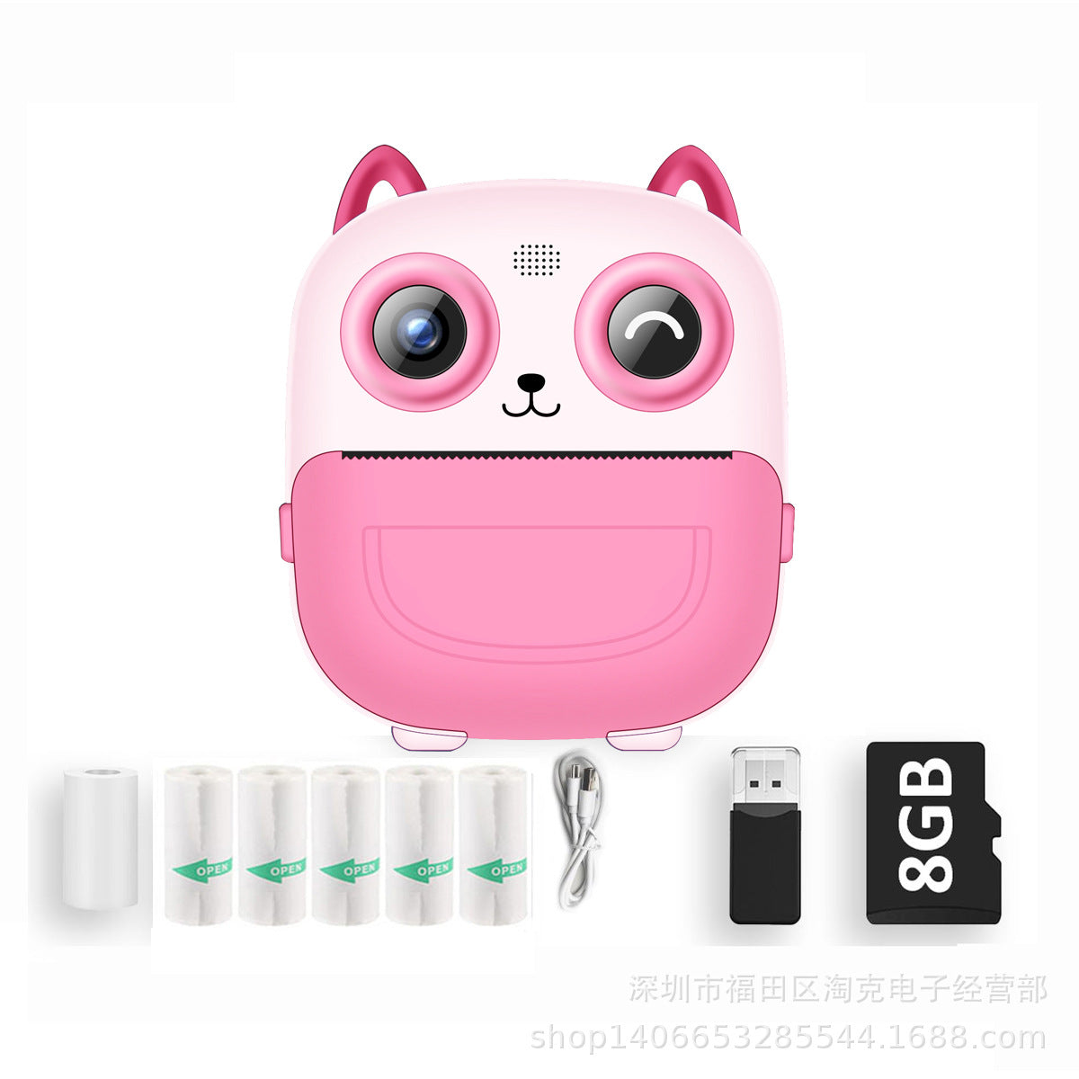 Cámara digital infantil tipo Polaroid con impresión de alta definición, fotografía, grabación de vídeo, disparo instantáneo e impresión instantánea, regalo para niños