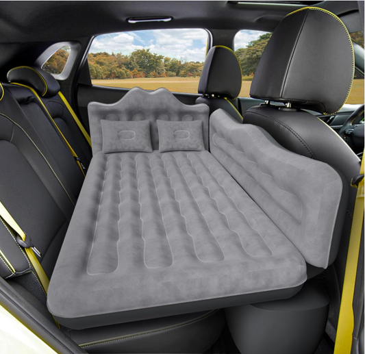 Colchón de aire trasero para coche DikaSun: cama inflable para camping y vehículos todoterreno, adecuada para camionetas y furgonetas, con acabado de felpa gruesa de doble cara