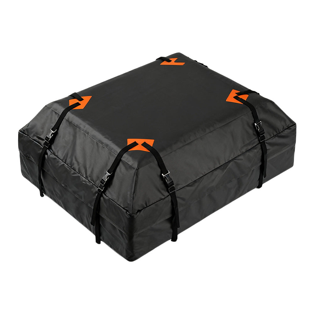 Bolsa de techo para coche, tela Oxford 420D reforzada, impermeable y con protección solar, bolsa de almacenamiento de equipaje para camping y exteriores.