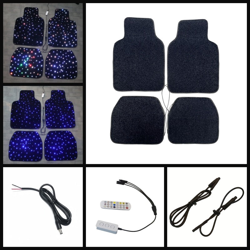 Alfombrilla para coche con fibra óptica Starlight