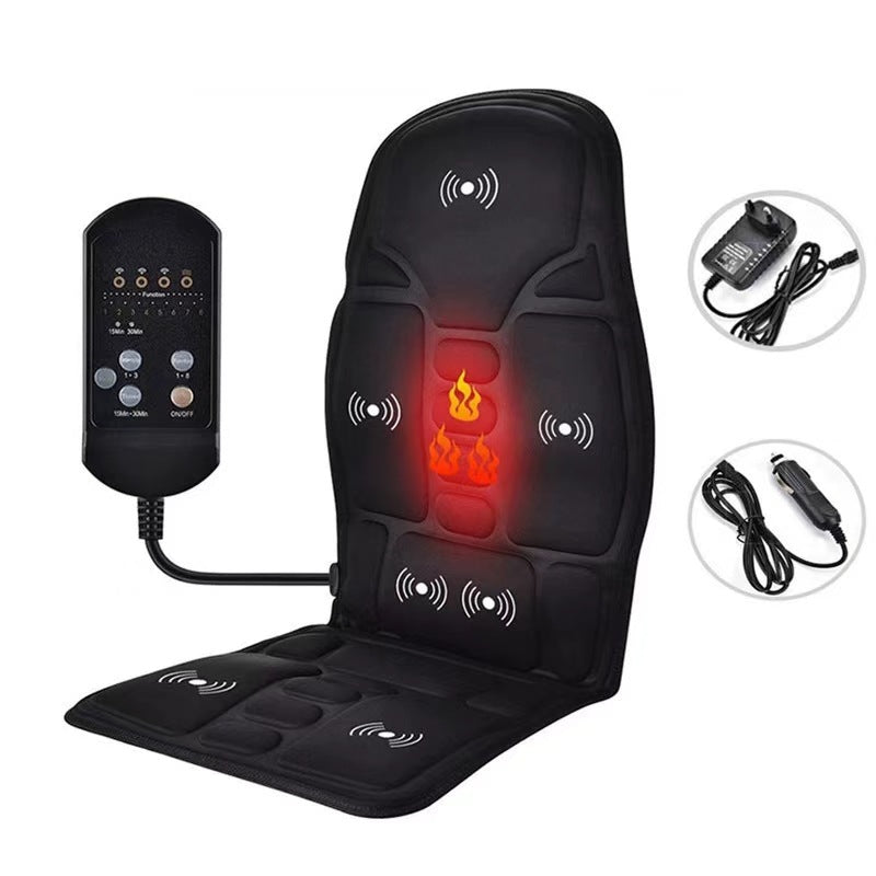 Cojín de masaje para coche y hogar con calefacción y masaje cervical