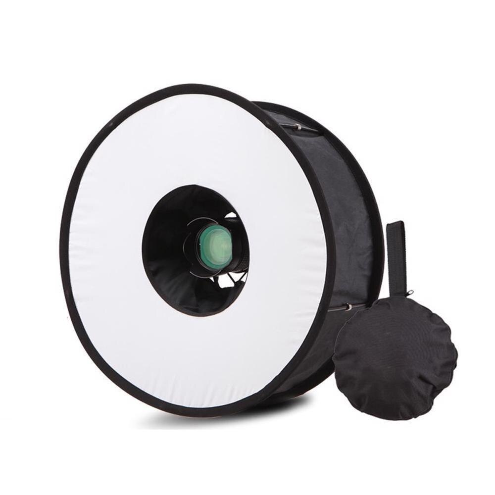 Nuevo softbox de anillo para flash, difusor redondo y plegable de luz suave para cámara.