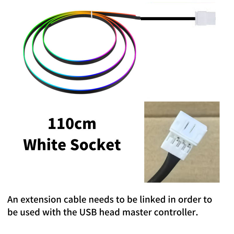Luz ambiental LED de acrílico USB para coche con efecto de iluminación dinámica y estilo fluido