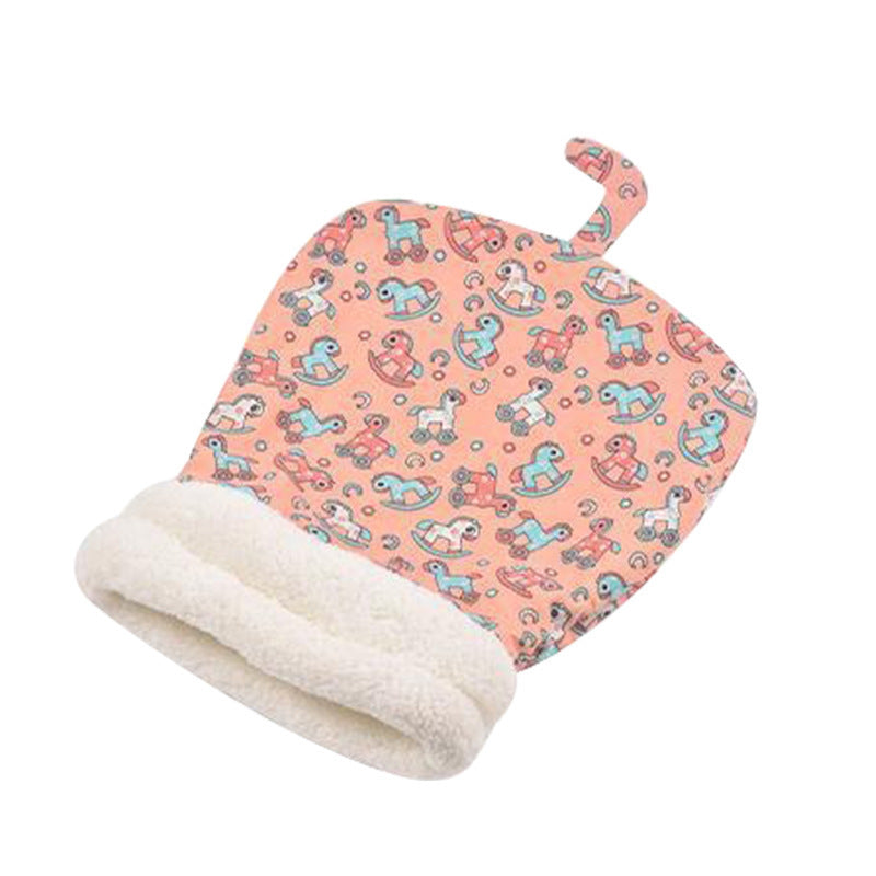 Cama para mascotas de invierno, semicerrada y cálida, con túnel para gatos y perros