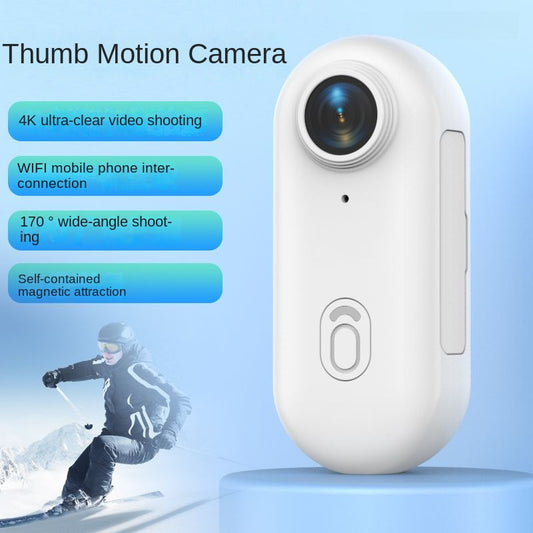 Cámara Deportiva Thumb con Clip Trasero Magnético – Cámara para Bicicleta, Grabadora Portátil para Deportes y Mascotas