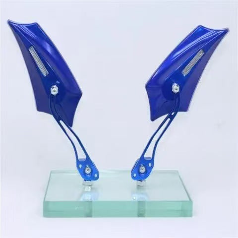 Espejo retrovisor universal de aleación de aluminio para motocicleta y vehículo eléctrico, rosca derecha de 8 mm, venta al por mayor