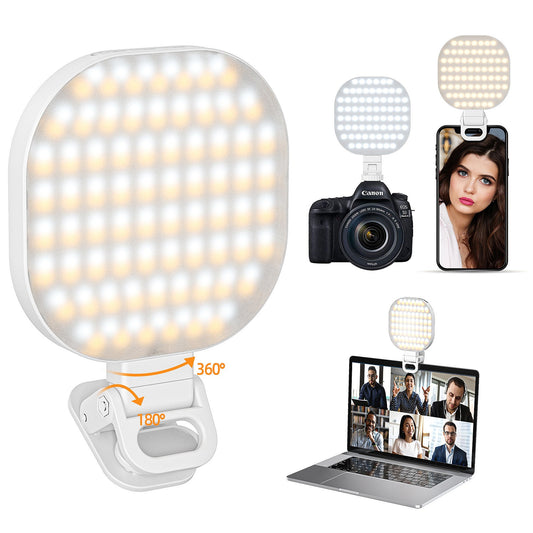 Luz de relleno para teléfono móvil, aro de luz para transmisiones en directo, luz LED para fotografía con ordenador portátil y luz de relleno para videoconferencias