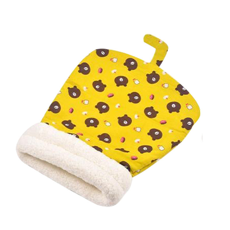 Cama para mascotas de invierno, semicerrada y cálida, con túnel para gatos y perros