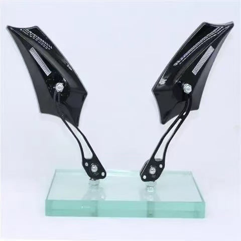 Espejo retrovisor universal de aleación de aluminio para motocicleta y vehículo eléctrico, rosca derecha de 8 mm, venta al por mayor