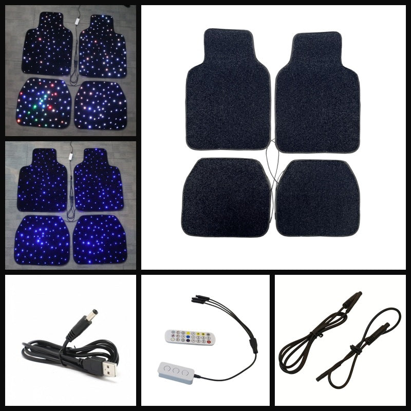 Alfombrilla para coche con fibra óptica Starlight
