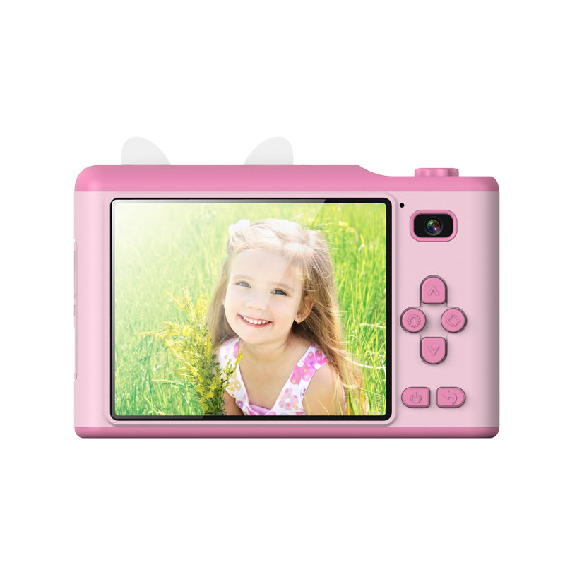 Cámara Digital Infantil HD de 2,8 Pulgadas con Doble Cámara – Mini Cámara Compacta Tipo Réflex para Hacer Fotos, Juguete Educativo y Regalo