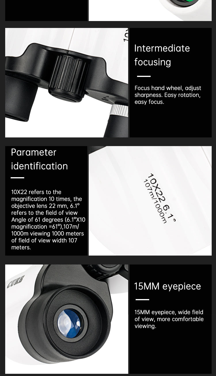 Telescopio Pequeño y Portátil para Conciertos – Monocular Compacto de Alta Potencia y Alta Definición con Visión Nocturna, Especial para Teléfono Móvil y Espectáculos