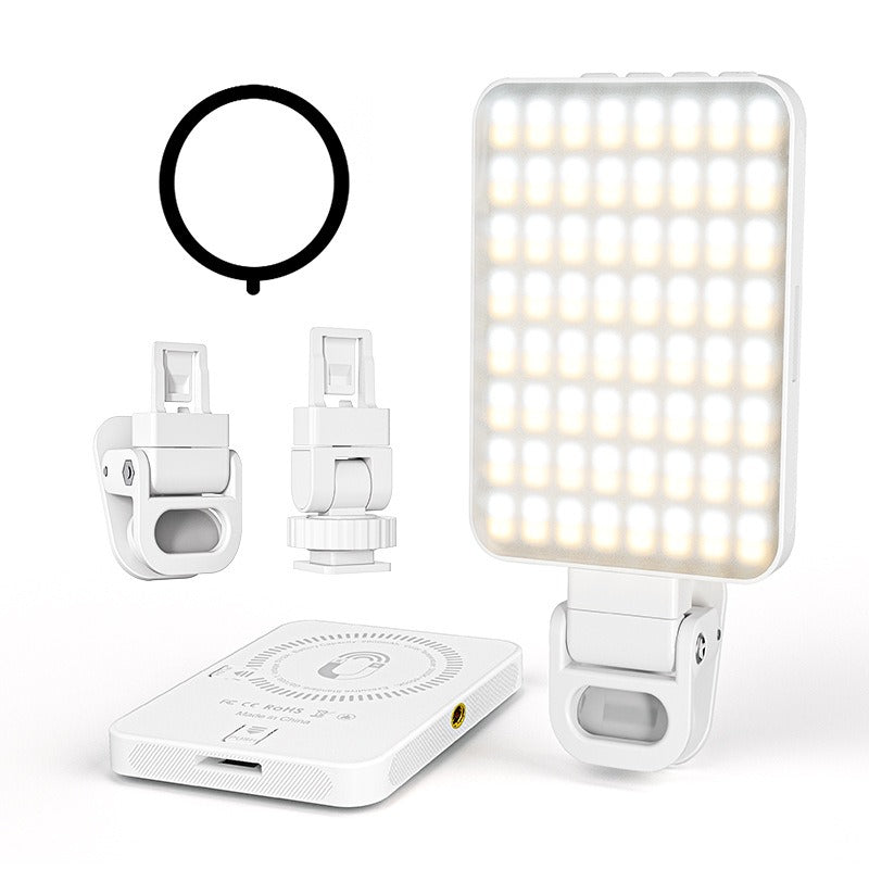 Luz de Relleno LED Magnética – Luz para Videoconferencias, Teléfono y Cámara, para Fotografía, Retransmisiones en Directo y Uso Portátil