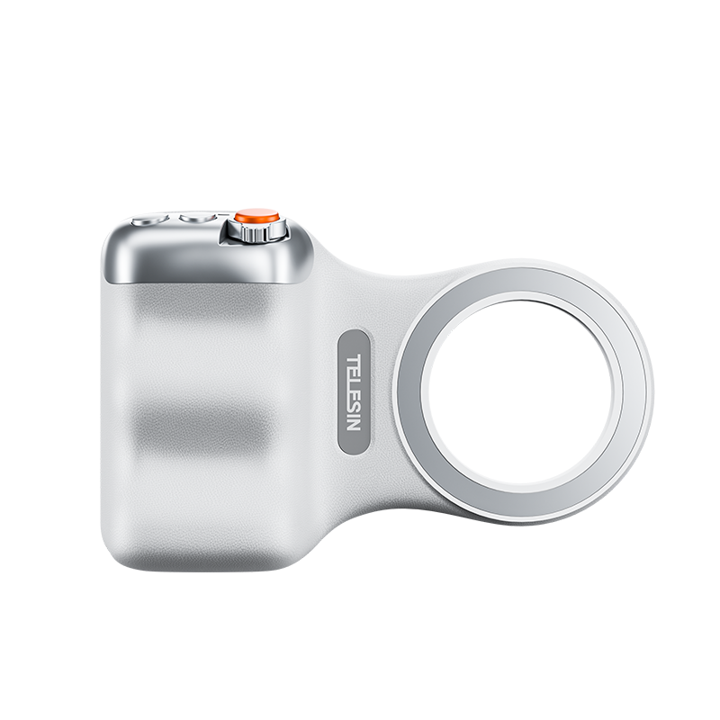 Empuñadura fotográfica divertida compatible con MagSafe: Estabilizador Bluetooth inalámbrico con certificación MFi para tomas sin vibraciones.