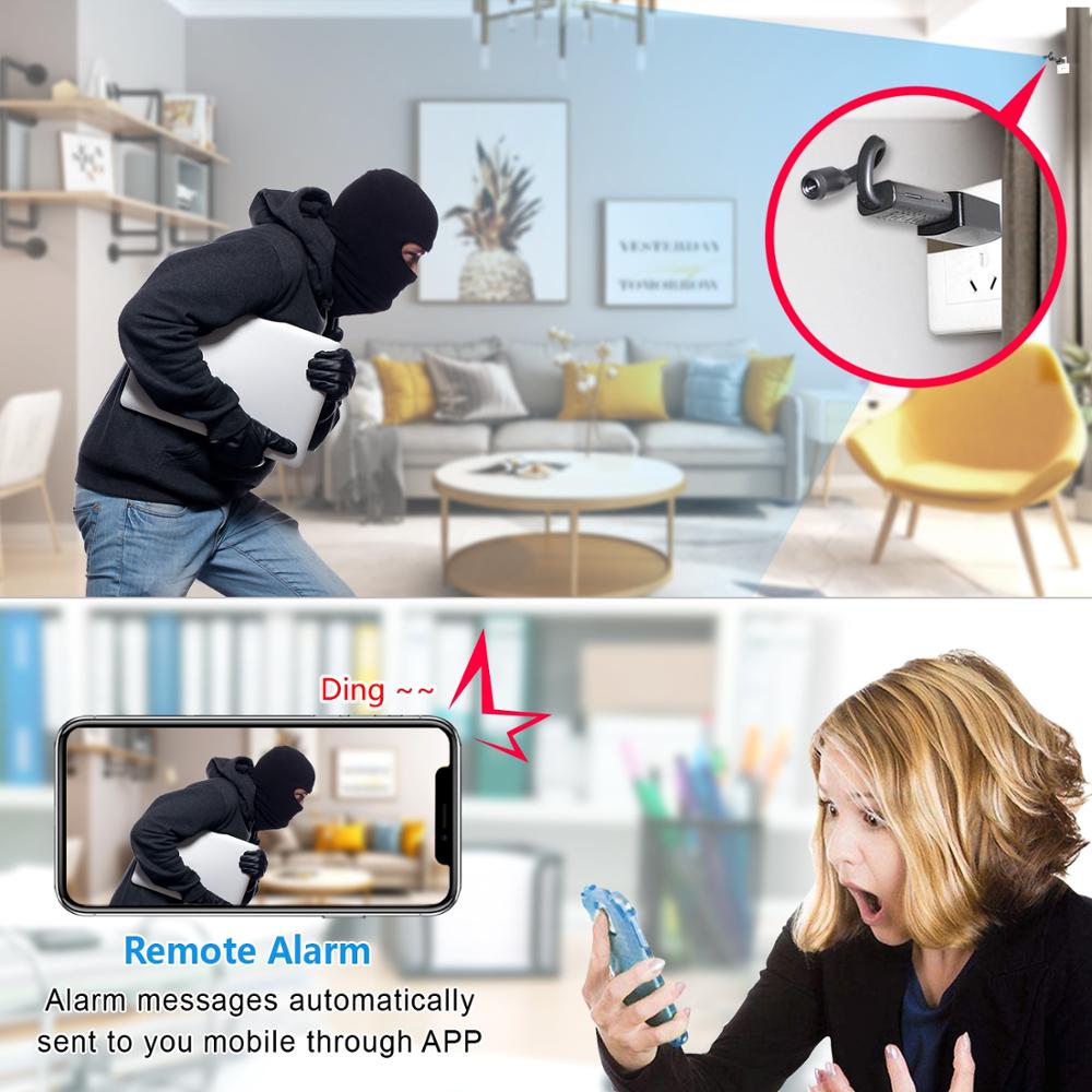 Cámara WiFi USB Mini EVKVO HD Inteligente – Cámara IP de Vigilancia en Tiempo Real con Detección de Personas mediante IA, Grabación en Bucle y Soporte para Tarjetas de hasta 64 GB