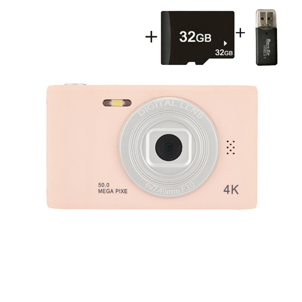 Cámara Digital Retro HD D04 – Cámara CCD Portátil y Compacta para Uso Escolar