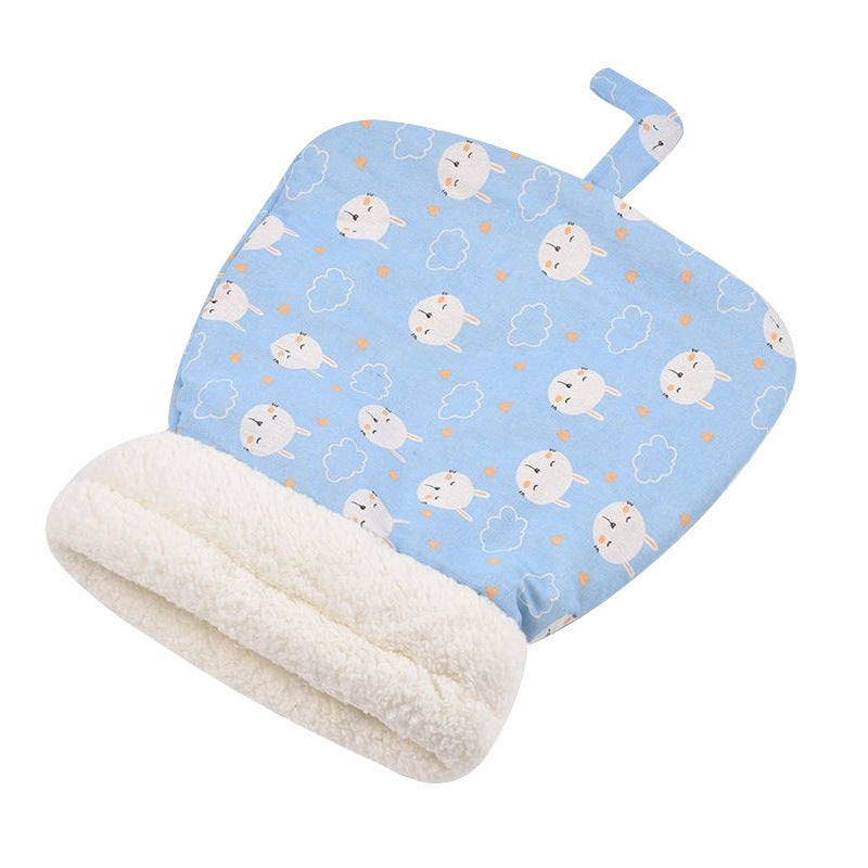 Cama para mascotas de invierno, semicerrada y cálida, con túnel para gatos y perros