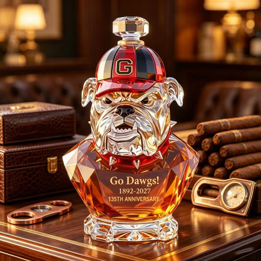 Botella de Licor de Cristal con Escultura Creativa – Decantador Multifuncional para Whisky y Bourbon, para Bar en Casa, Fiestas, Exhibición y Colección