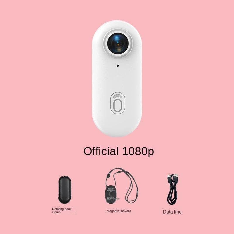 Cámara Deportiva Thumb con Clip Trasero Magnético – Cámara para Bicicleta, Grabadora Portátil para Deportes y Mascotas