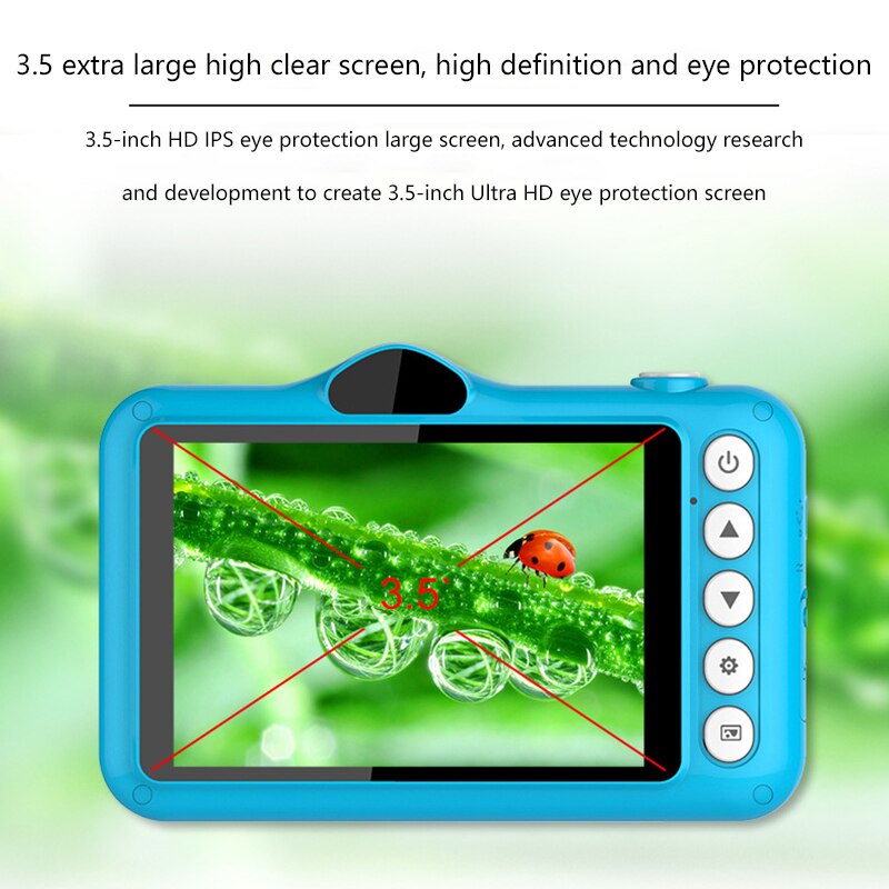 Cámara Digital Infantil de 3,5 Pulgadas – Cámara para Niños con Diseño de Dibujos Animados, Juguete y Regalo de Cumpleaños, 12 MP, Fotos y Vídeos 1080P
