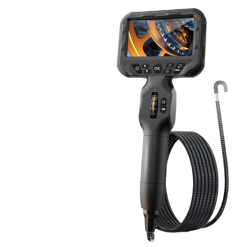 Endoscopio industrial con rotación de 360° y cámara HD de 6 mm para inspección de tuberías, detección de alcantarillado y pruebas no destructivas