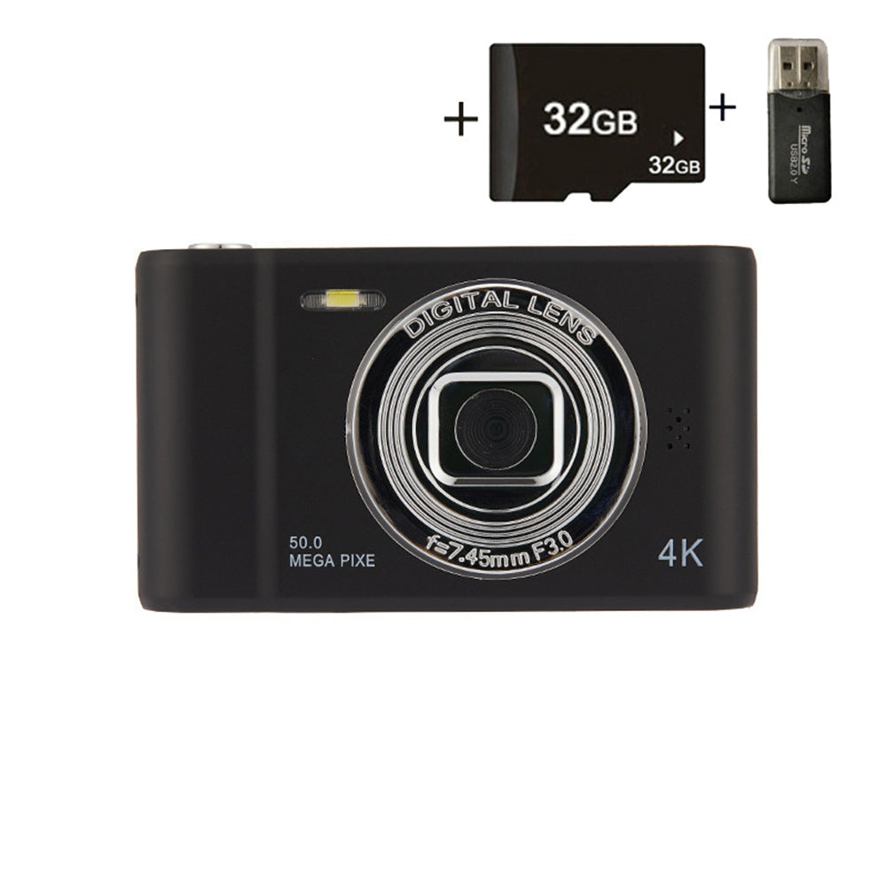 Cámara Digital Retro HD D04 – Cámara CCD Portátil y Compacta para Uso Escolar