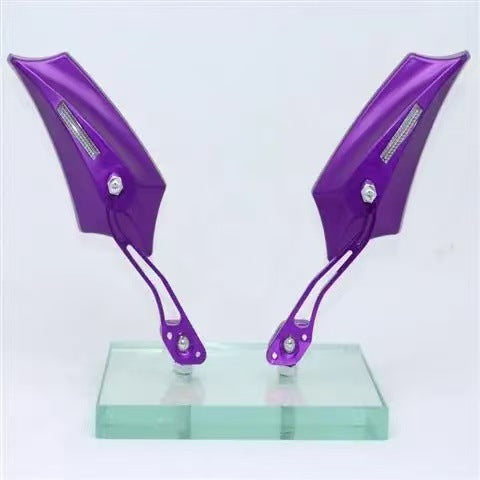 Espejo retrovisor universal de aleación de aluminio para motocicleta y vehículo eléctrico, rosca derecha de 8 mm, venta al por mayor