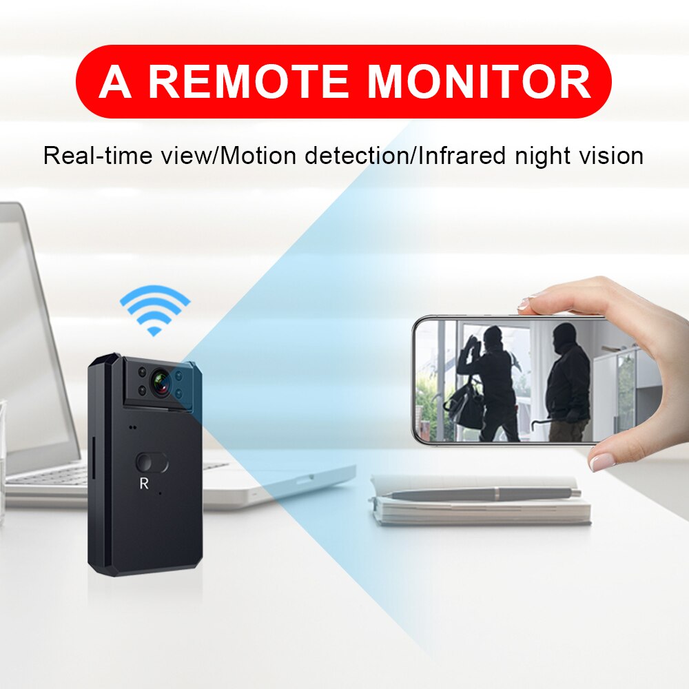 Mini Cámara 4K WiFi Inteligente – Videocámara Inalámbrica HD con Punto de Acceso IP, Visión Nocturna, Detección de Movimiento y Diseño Compacto para Vlogs