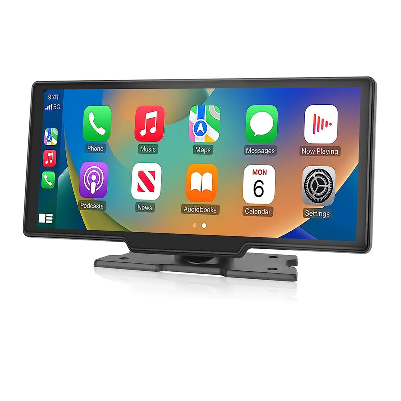 Pantalla inteligente portátil de 10,26 pulgadas para coche con CarPlay inalámbrico, Android Auto, Bluetooth y cámara trasera AHD