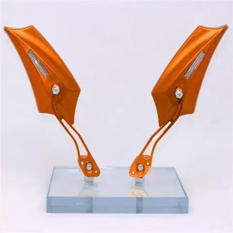 Espejo retrovisor universal de aleación de aluminio para motocicleta y vehículo eléctrico, rosca derecha de 8 mm, venta al por mayor