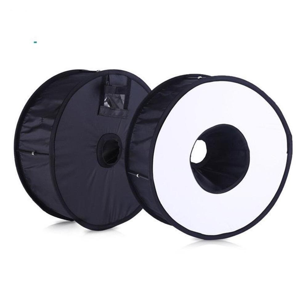 Nuevo softbox de anillo para flash, difusor redondo y plegable de luz suave para cámara.