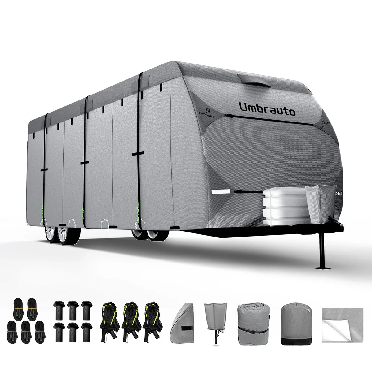 Funda para caravana Umbrauto de 7 capas, impermeable, color gris