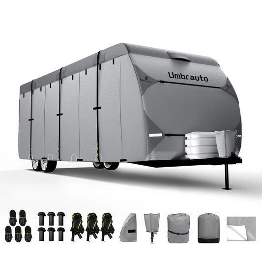 Funda para caravana Umbrauto de 7 capas, impermeable, color gris