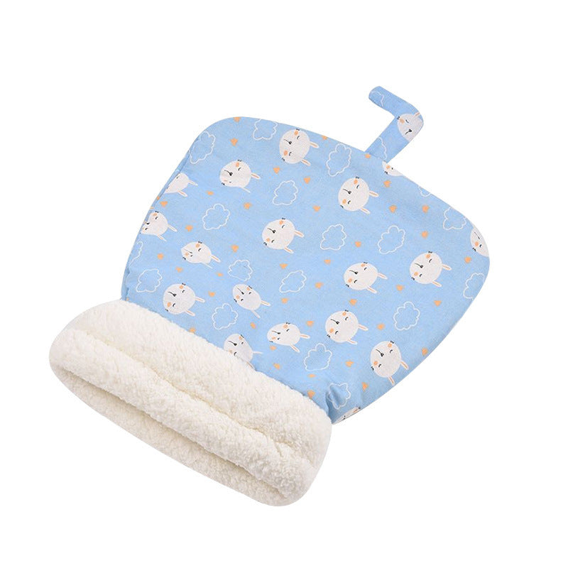 Cama para mascotas de invierno, semicerrada y cálida, con túnel para gatos y perros