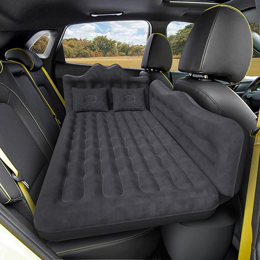Colchón inflable para asiento trasero del coche: cama de camping para vehículos todoterreno, adecuada para camiones y furgonetas, acolchada y de doble cara para viajes