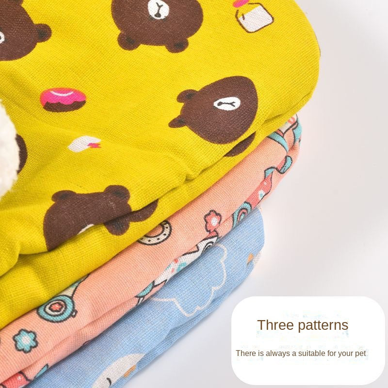 Cama para mascotas de invierno, semicerrada y cálida, con túnel para gatos y perros